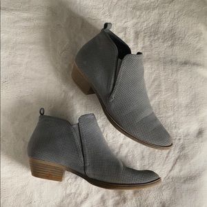 Gray booties